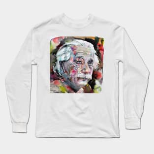 ALBERT EINSTEIN - watercolor portrait .13 Long Sleeve T-Shirt